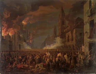 La capture de Catane par le 4e régiment de Bern dans la nuit du 5 au 6 avril 1849